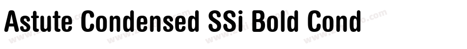 Astute Condensed SSi Bold Condensed字体转换